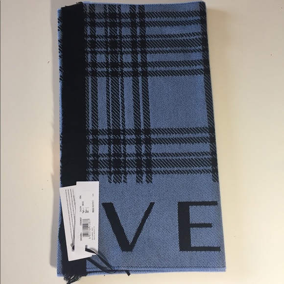 💯% Authentic Versace Striped Logo Scarf - Picture 2 of 4